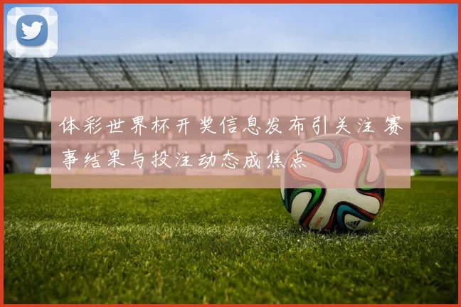 体彩世界杯开奖信息发布引关注 赛事结果与投注动态成焦点
